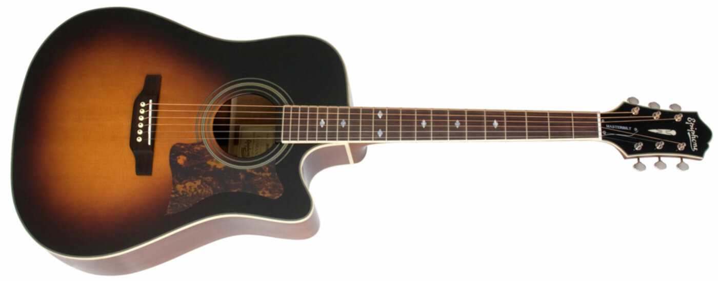 epiphone sunburst acoustic electric