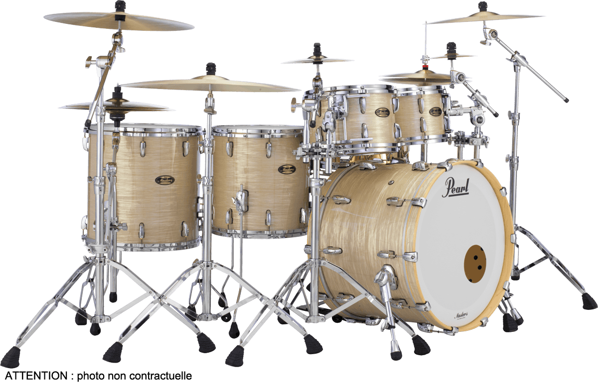 PEARL DRUMS Masters Maple Gum Rock 22" 3 fûts Platinium Gold Oyster - La  musique au meilleur prix ! A Bordeaux Mérignac et Libourne.