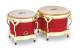 Latin Percussion M201-RW BONGOS MATADOR BOIS 7.1/4'' / 8.5/8'' Rouge - Image n°2